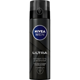 Nivea Гель для бритья  MEN Ultra с активным углем 200 мл (81789)