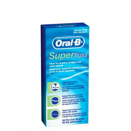 Oral-B Зубная нить  Super Floss (50 ниток в упаковке) 300410825706