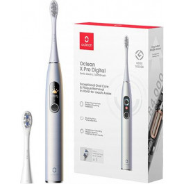 Oclean X Pro Digital Electric Toothbrush Glamour Silver (6970810552560)