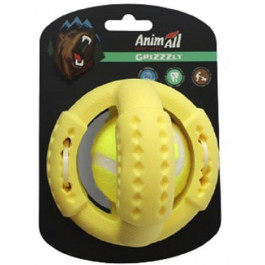 AnimAll Игрушка теннисный мяч GrizZzly 9543 11.2 х 11.2 х 10.7 см Желтый (6914068019543)