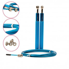 4YourHealth Jump Rope Premium 0200 швидкісна 3м, блакитна (4YH_0200_Blue)