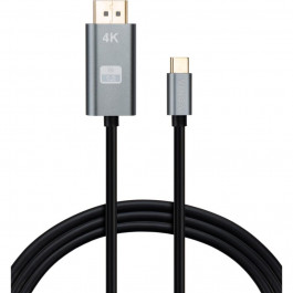 Vinga USB Type-C to DisplayPort v1.2 1.5m Black (VCPVCCD1215)
