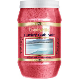 Aroma Dead Sea Сіль Мертвого моря для ванни  Luxury Bath Salt Троянда 1300 г (7290006794598)