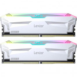 Lexar 32 GB (2x16GB) DDR5 6400 MHz Ares Gaming White RGB (LD5EU016G-R6400GDWA)