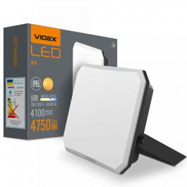 VIDEX Світлодіодний прожектор  VLE-F3-0505 50W 5000K 220V Black (5904405542453)