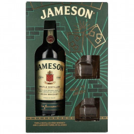 Jameson Набір Віскі  Irish Whisky, 40%, 0,7 л + 2 келихи (304763) (5011007004446)