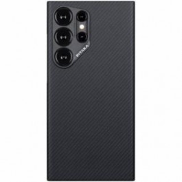 Pitaka MagEZ Case 4 Twill for Samsung Galaxy S24 Ultra - Black/Grey (KS2401U)