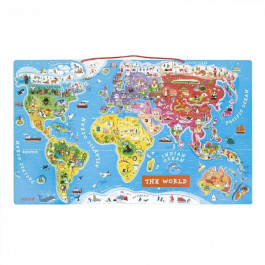 Janod Магнитная карта мира англ язык (J05504)