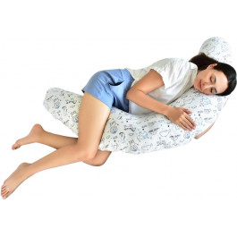 Sleepingg Подушка для вагітних та годування  U-shape форми Силіконізоване поліефірне волокно з Ґудзиком Happy 