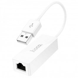 Hoco UA22 Acquire USB Ethernet Adapter White (6931474784117)