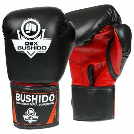 DBX Bushido Боксерські рукавиці ARB-407 14oz чорний/червоний (ARB-407-14oz)