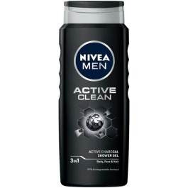 Nivea Гель для душу  MEN Активне Очищення 500 мл (4005900128492/4006000010182)