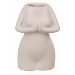 GYQ Ваза Women's Body Decorative Vase, біла (40298114765721)