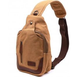 Vintage Функціональна чоловіча сумка через плече  20385 пісочного кольору