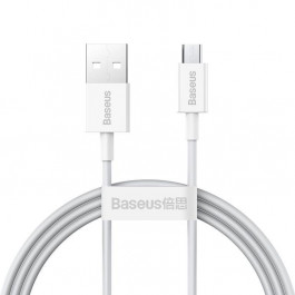 Baseus USB to Micro USB Superior Series 1m White (CAMYS-02)