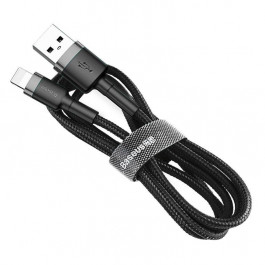 Baseus cafule Cable USB For lightning 2.4A 0.5M Gray/Black (CALKLF-AG1)