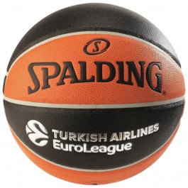 Spalding Euroleague TF-1000 Legacy (84004Z) Уні 7 Чорно-помаранчевий (689344410999)