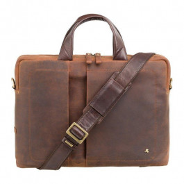 Visconti Чоловіча сумка для ноутбука  Toscana TC76 TAN шкіряна коричнева